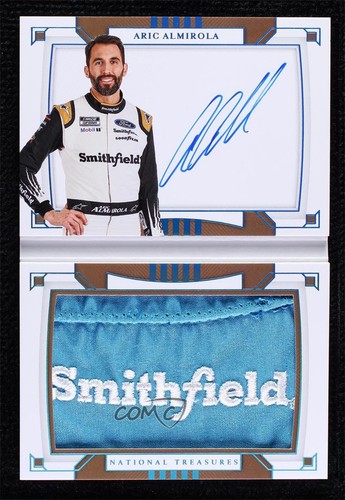 2020 Panini National Treasures Associate Sponsor 1 1/1 Aric Almirola Auto ob9
