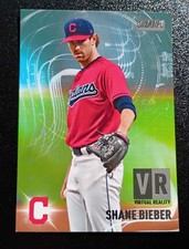 2021 TOPPS STADIUM CLUB SHANE BIEBER CLEVELAND INDIANS VIRTUAL REALITY #VR-15