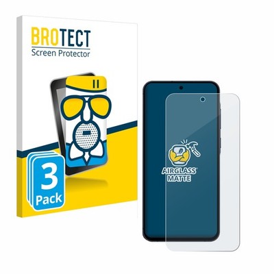 3x Panzerfolie Schutzglas matt für Samsung Galaxy A55 5G Displayschutz