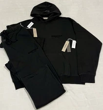 Fear of God Essentials Stretch Limo Black 2 Piece Set FW22