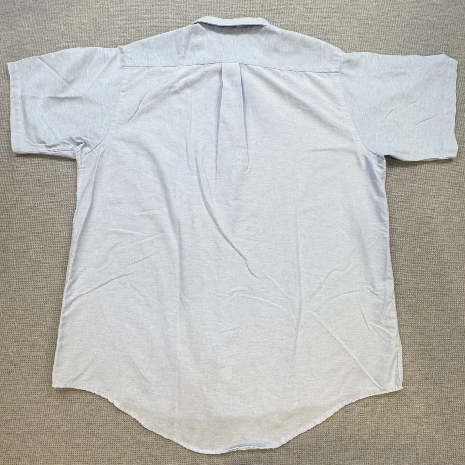 Camisa de vestir Oxford sin arrugas Cambridge Classics para hombre 17 1/2 Lt azul oficina Foto 2 de 4