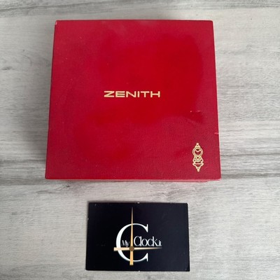 Vintage 1970s Zenith Star Sword El Primero Watch Box
