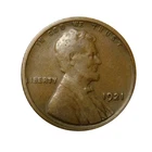 1921 F/FN Lincoln Wheat Penny Cent - Fine Better High Grade Nice Detail