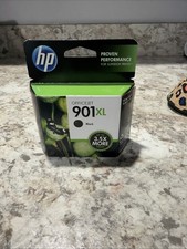 Genuine HP 901XL High Yield Black Ink Cartridge New Sealed 02/21