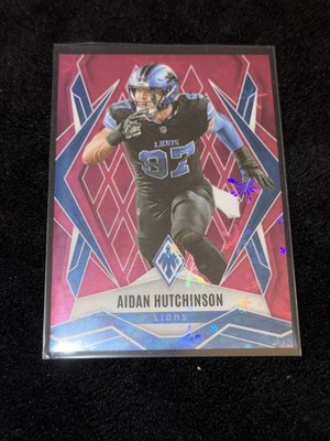 2025 Panini Phoenix - Aidan Hutchinson #21 Pink Winter /299