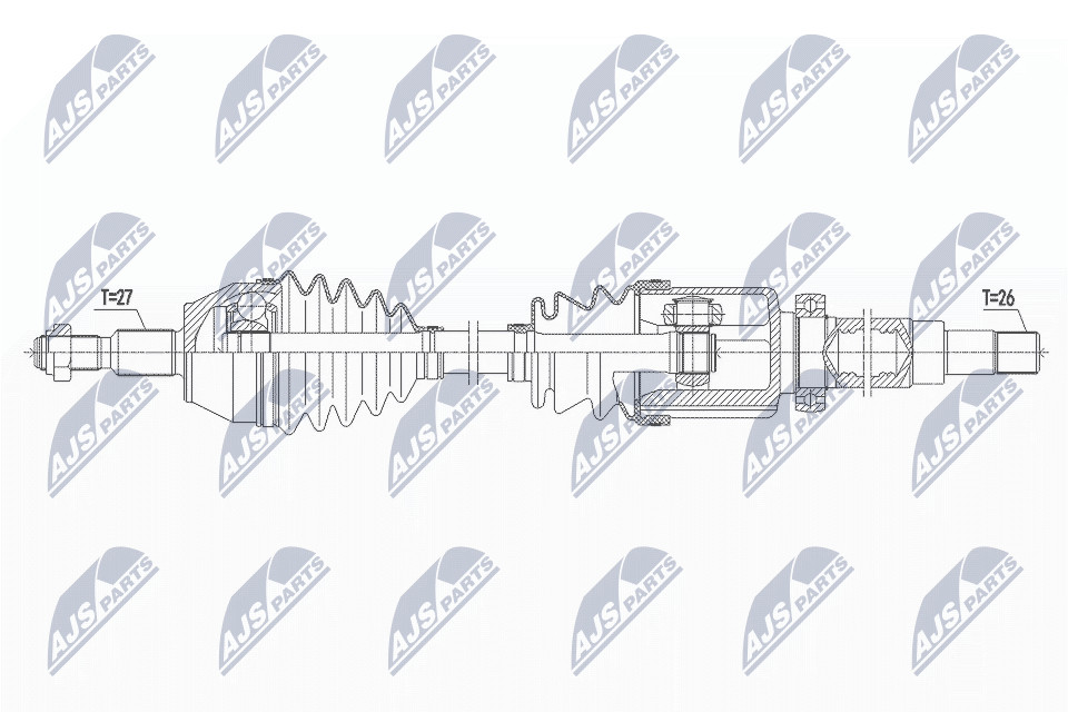 Nty Driveshaft Right For Ford Transit Connect/Tourneo Connect 15 - Image 8