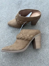 Universal Thread Women's Avis Mule Heels Cognac Memory Foam Brown Size 7