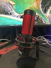 HyperX QuadCast Red LED USB Cardioid Microphone - Black