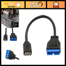 USB 3.0 19/20Pin to USB 3.1 Type-E Front Panel Header Adapter Cable 20cm