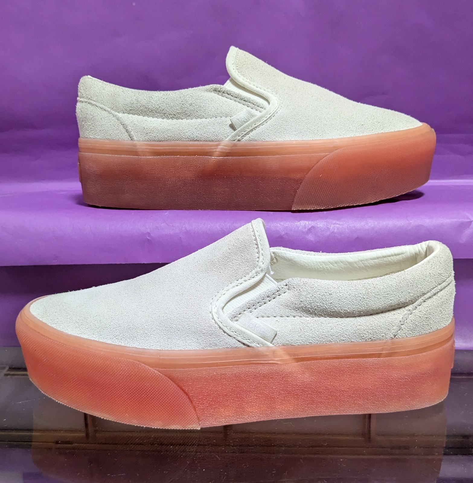 Vans Stackform Marshmallow/Peach Platform Pop  Wo… - image 2