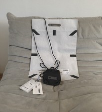 Borsa a tracolla Alexander McQueen MCQ "ICO Neck Pouch" nera - nuova full set