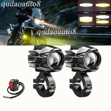 2PCS Mini Spot Driving LED Fog Light Fit Yamaha YFZ450R Rhino 700 Raptor YFM660