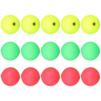  15 Pcs Fishing Lure Float Balls Round Balss Outdoors Floating Foam