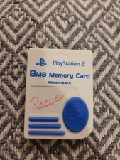 Vintage Playstation 2 PS2 8MB Memory Card Magic Gate White