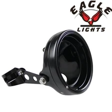 Eagle Lights 7" Meteor Headlight Bucket Housing for Motorcycles with 32MM to 40M