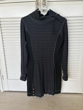 prAna Kelland Long Sleeve Sweater Dress SZ S Charcoal athleisure