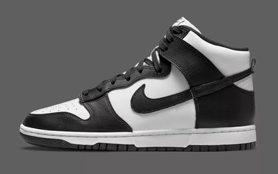 Size 6 - Nike Dunk High Black White for sale online | eBay