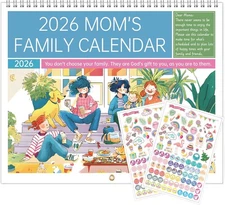 2026 Wall Calendar - Mom'S Family Organizer & Calendar 2026, 14.6''X 23'', Jan 2