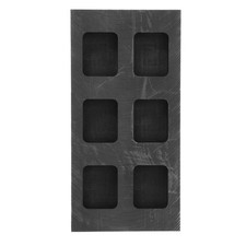 Casting Ingot Graphite Mold 6 Slots For Metal Silver Gold Copper Making