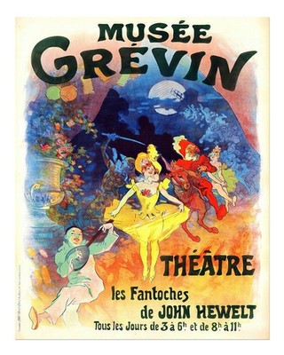Vintage Theater Wandkunst Mus�e Gr�vin Theaterszene Wandkunst