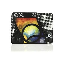 QoR 24 Color Set by GOLDEN, 24 x 5 ml tubes, Professional Watercolor Paint Set