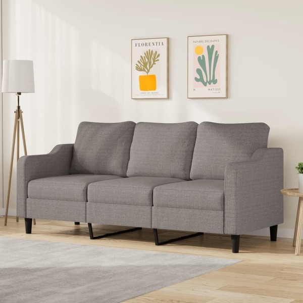 3-Sitzer-Sofa Taupe 180 Cm Stoff-image