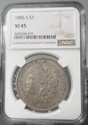 1885-S Morgan  Dollar  NGC XF 45