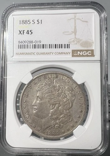 1885-S Morgan  Dollar  NGC XF 45