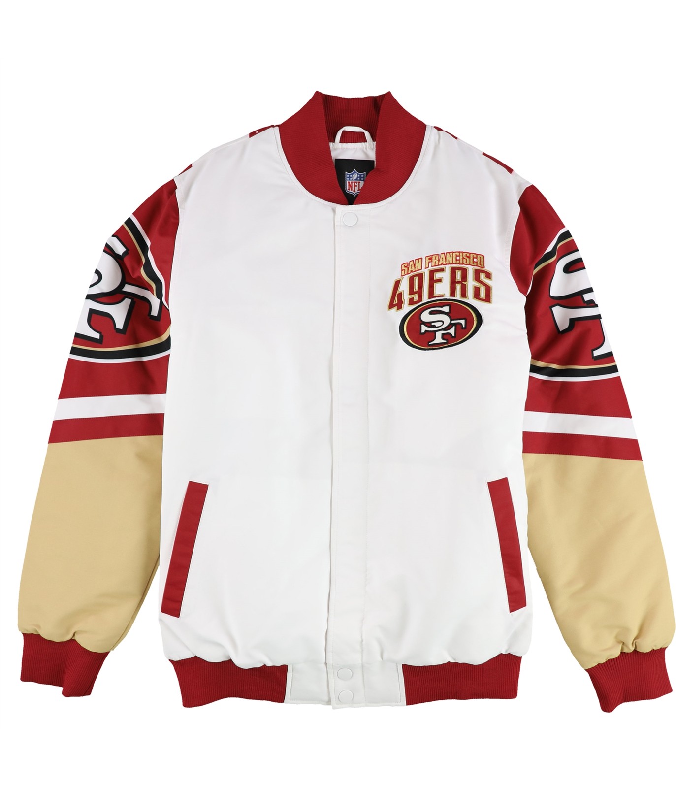 Спортивная мужская куртка G-III San Francisco 49ERS Varsity, белая, большого размера