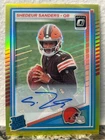 2025 Donruss Optic Football Neon Yellow Shedeur Sanders #203
