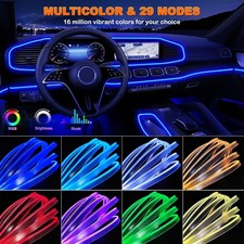 Jushope Interior Car Led Strip Lights With Wireless App And Remote Control Rgb