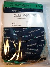 Calvin Klein Boys Large 5 Pack Boxer Brief Underwear Multicolor