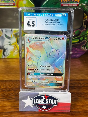 2017 Pokemon Burning Shadows Charizard GX #150 CGC 4.5