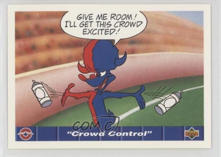 1992 Upper Deck Comic Ball IV Daffy Duck Crowd Control #108 11pj