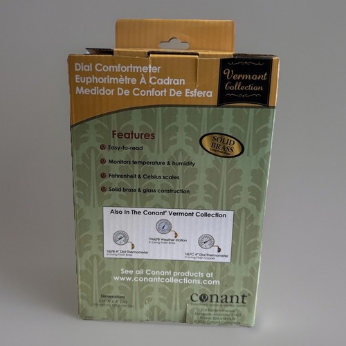 Conant Vermont Brass ComfortMeter #COMF1LFB - NEW - Picture 2 of 2