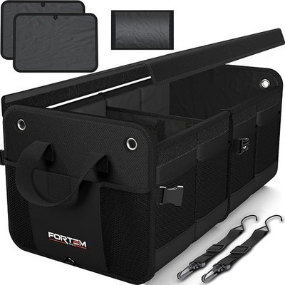 FORTEM Trunk Organizer For SUV Car Organizer and Storage, Collapsible Multi-C...