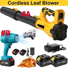 Cordless Leaf Blower 580CFM/160MPH & 6 Speed Levels Electric w/2 Batteries 4.0Ah