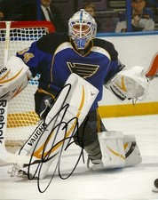 St Louis Blues Jake Allen Autographed Signed 8x10 Photo COA TWO
