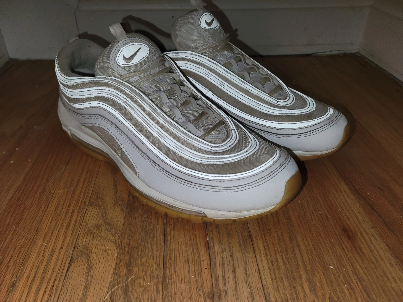 Baskets homme Nike Air Max 97 taille 13 gomme blanche Supreme 90 UNFTD