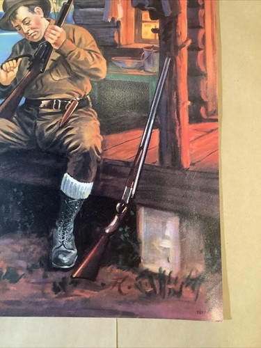 Philip R. Goodwin Print DAYBREAK AND THE HUNT IS ON 20”x16” Reprint INV-AC01-B - Picture 7 of 21
