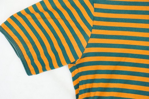 Marimekko Grün & Orange Klassisch Streifen Baumwolle T-Shirt Herren M - Bild 2 von 6