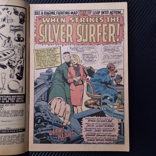 1966 Fantastic Four Marvel Comic Book #55 "The Silver Surfer" - Picture 2 of 3