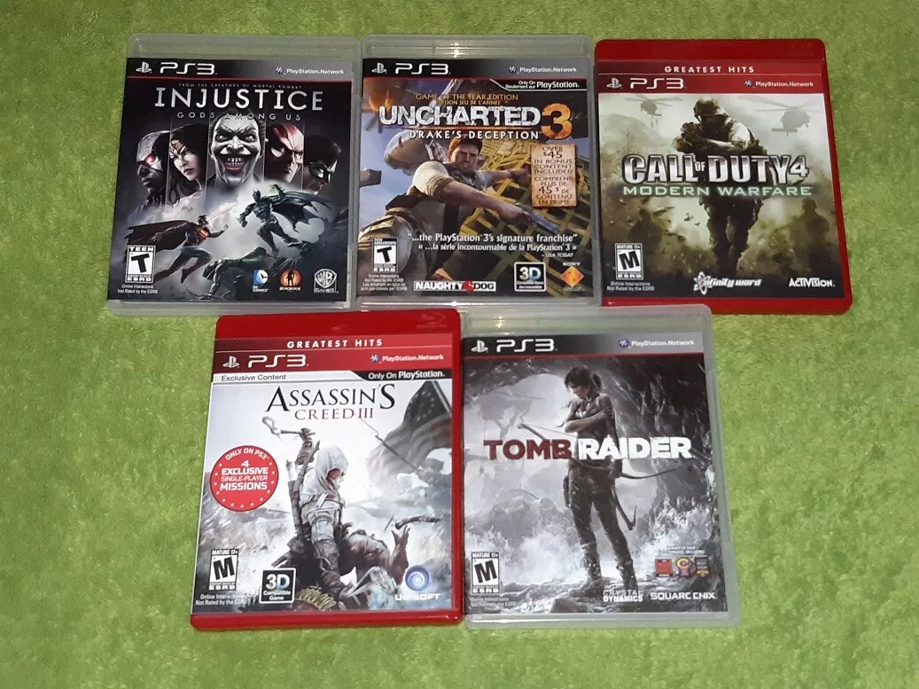 4 SONY PS3 GAMES CALL OF DUTY BLACK OPS MODERN WARFARE 2 & 4 & ASSASSINS  CREED 3