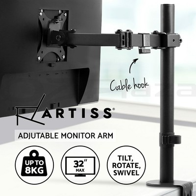 Artiss Monitor Stand Single Arm Desk 