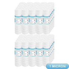 1 Micron 10"x2.5" String Wound Whole House Well Water Sediment Filter 1-50 Pack
