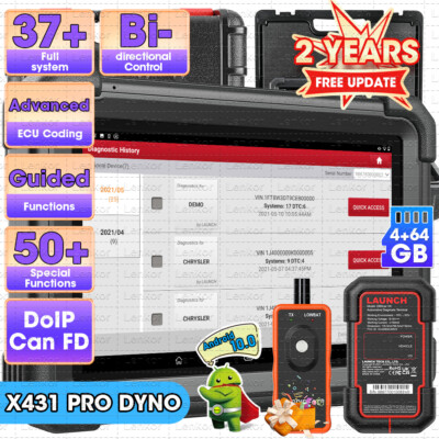 2026 LAUNCH X431 PRO DYNO TT PRO5 OBD Diagnostic Scanner Full System Key Coding