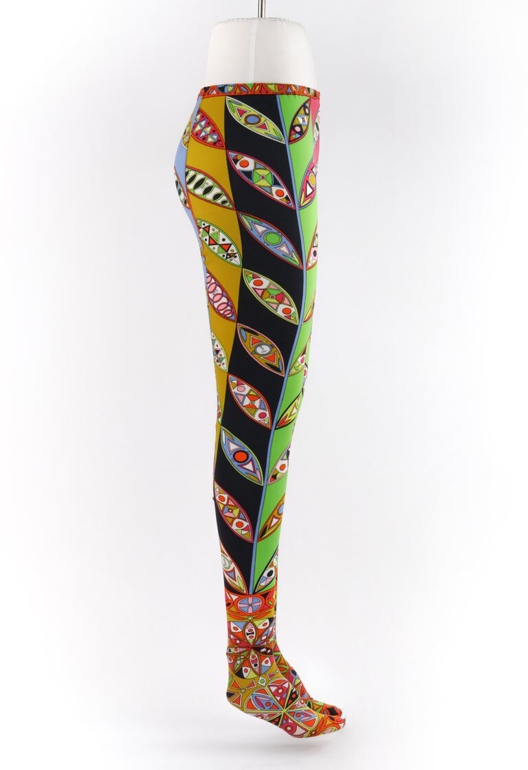 EMILIO PUCCI c.1960's Multicolor Signature Kaleidoscope