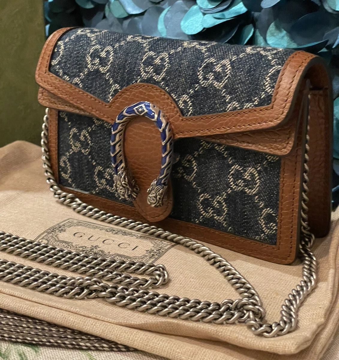 Dionysus Super Mini Crossbody Bag in Gold - Gucci