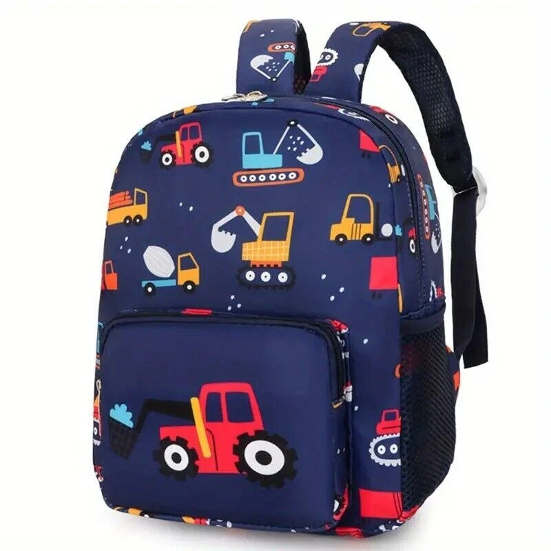 Boys Kids Junior Toddler Dinosaurs Diggers School Nursery Backpack Rucksack Bag* - Image 4 of 4