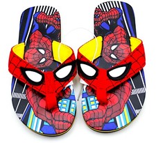 Marvel Comics Spiderman Slippers Boys Sandals Flip Flops Beach Shoe Summer 11/12